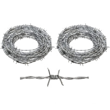 Galvanized live stock fencing or agricultural fencing to contain animals barbed wire